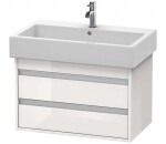 DURAVIT - Ketho Umyvadlová skříňka 48x75x44 cm, 2 zásuvky, lesklá bílá KT663702222