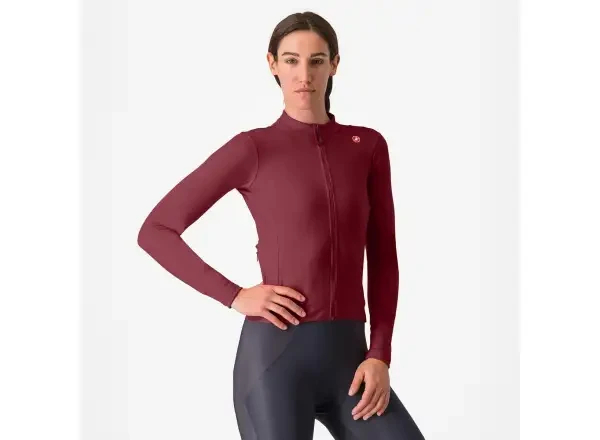 Castelli Espresso Thermal dámský dres Deep Bordeaux vel.