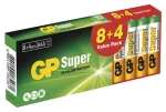 GP Super Alkaline AAA (LR03) 8+4 ks / Alkalická baterie / Mikrotužková (B1310T2)