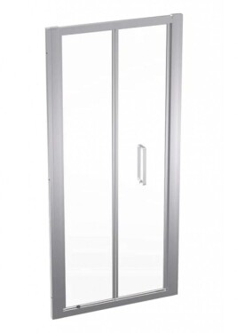 GEBERIT - GEO Sprchové dveře 90x190 cm, stříbrná/čiré sklo 560.126.00.2