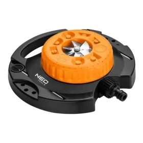 NEO TOOLS 15-780 oranžovo-černá / rotační postřikovač / 9 funkcí postřiku / pro plochu od 35 do 95m2 / 1/2" i 3/4" (15-780)