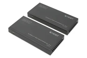 Digitus HDMI KVM Extender Set černá / HDBaseT extender / Full HD 70m / 4K 40m / USB KVM / PoC (DS-55512)