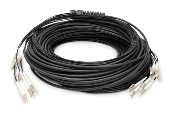 Digitus LC-LC 75 m / Optický patchkabel / OM4 Multimode / LSZH / 8 vláken (DK-24338U075BK-BBB)