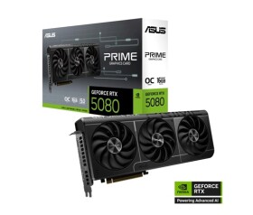 ASUS VGA NVIDIA GeForce RTX 5080 PRIME 16GB OC, 16GB GDDR7, 3xDP, 1xHDMI EDF_1887550