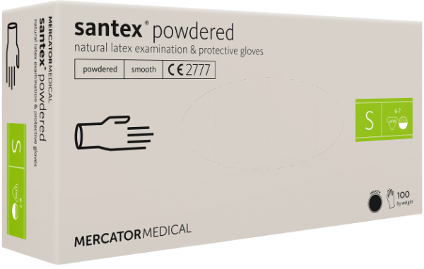 SANTEX Powdered 100 ks Velikost rukavic: S 31497_S