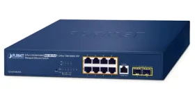 Planet GS-4210-8UP2S / Switch / 8x Gigabit PoE / 2x Gigabit SFP / PoE 802.3bt 180W / L2/L4 (GS-4210-8UP2S)
