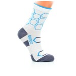 Sada ponožek little shoes sport hexagon kids bf white turquoise, 2 páry 25-29 EU