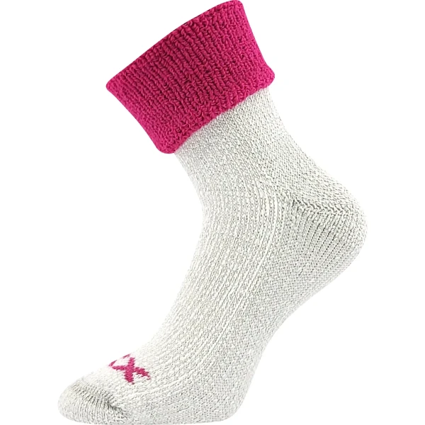VOXX Ponožky zimní dámské QUANTA z merino vlny MAGENTA 35-38 105871