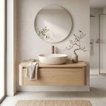 REA - Umyvadlo na desku Amelia Travertine Classic 48 REA-U4210