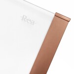 REA/S - Sprchový kout SOLAR - Copper Brush 90x90 Se sprchovou vaničkou Savoy black KPL-96015