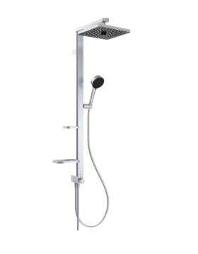 IDEAL STANDARD - CeraTwist ALU+ Sprchový set bez baterie, 26x26 cm, 2 proudy, stříbrná BE213SI