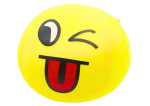 Mamido Měkký míček smajlík emotikon 9 cm žlutý