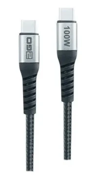 2GO USB-C - USB-C 2 m černá / Datový kabel / USB 2.0 / 100W (797511)