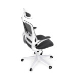 Kancelářská židle, houpací mechanismus, šedá síťovina, KA-Q843 GREY