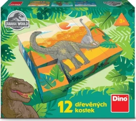 DINO Obrázkové kostky Jurský svět