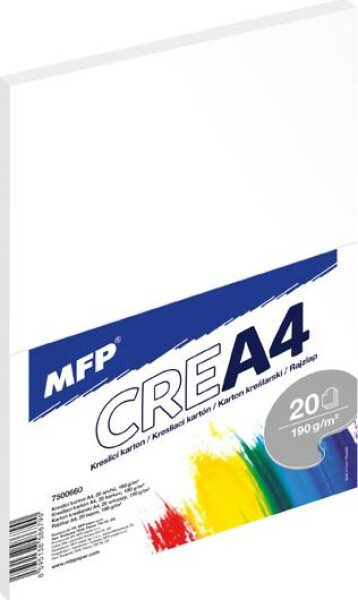 Kreslící karton A4 20 listů 190g