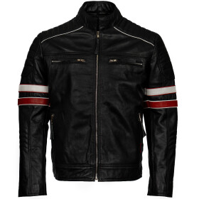 Pánská Kožená Bunda Odile Faye Brixton Černá Velikost: L