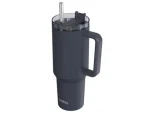 Quokka Nerezový termohrnek s brčkem Stream Black 1200 ml (40044QO)