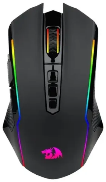 Redragon M914-RGB NIX černá / Bezdrátová herní myš / optická / 5000 DPI / 9 tlačítek / RGB / USB / RF 2.4 GHz (M914-RGB)