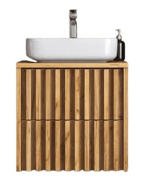 Koupelnová skříňka s krycí deskou SAT Delano 60x46 cm dub mat DELANO60ZDDE DELANO60ZDDE