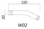 HOPA - Držák hlavové sprchy W02 BAGW02