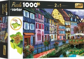 Trefl - Puzzle - 2v1 Colmar, Francie s třídičem