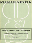 Houslová škola pro začátečníky Opus 6, sešit V. - Otakar Ševčík