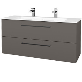 Dřevojas - Umyvadlová skříňka GIO SZZ2 120 - N06 Lava / Úchytka T06 / N06 Lava 406615H