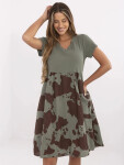 Šaty DHJ SK 253701.80 khaki jedna velikost