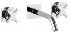 SAPHO - TRAX podomítková tříprvková umyvadlová baterie, chrom 652