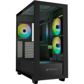 Sharkoon Rebel C60 Black RGB černá / ATX / 2x USB 3.2 / 1x USB-C / 3x 120mm / bez zdroje / průhledná bočnice (4044951040032)
