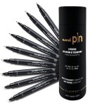 UNI PIN liner sada 9 ks černá tuba různé hroty
