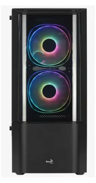 Aerocool Quantum v3 černá / PC skříň / ATX / 2x USB-A 3.0 / 1x USB 2.0 / 3x 120mm / bez zdroje / průhledná bočnice (ACCM-PV30133.11)