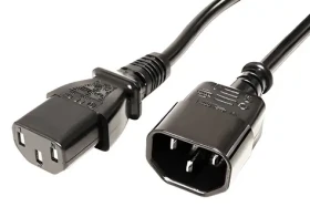 Value Prodlužovací napájecí kabel IEC320 C14-C13 černý / Napájecí kabel / 1,8 m (19.99.1515)
