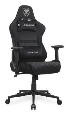 COUGAR Armor One V2 F černá / Herní židle / nastavitelná / tkaná látka / pojezdová kolečka / nosnost 120 kg (CGR-A2F-BLB)
