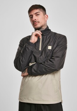 Stand Up Collar Pull Over Jacket černá/beton