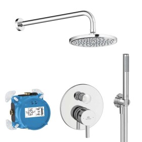 IDEAL STANDARD - CeraLine Sprchový set s baterií pod omítku, s tělesem, průměr 20 cm, chrom BD193AA