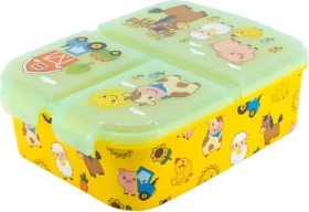 STOR Multi Box na svačinu Farma / Box na svačinu / 3 přihrádky / bez BPA (21320)