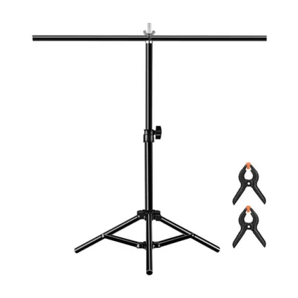 Puluz PU3054B černá / Stojan na pozadí / 67 x 65 cm / výška 37-65 cm / kov (PU3054B)