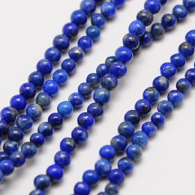 Přírodní lapis lazuli - ∅ 2 mm - 1 ks