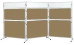 2x3 Modular Korková tabule 120x90 cm / Oboustranná / Hliníkový rám