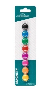 Concorde Magnety barevné 20 mm, 8 ks