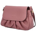 Luxusní dámská kožená crossbody Alka, starorůžová