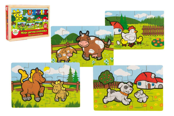 Puzzle Moje první zvířátka dřevěné