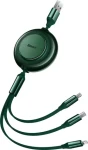 Baseus CAMJ010006 Kabel USB-A (M) - Micro-USB (M) USB-C (M) Lightning (M) 1.1 m zelená (CAMJ010006)