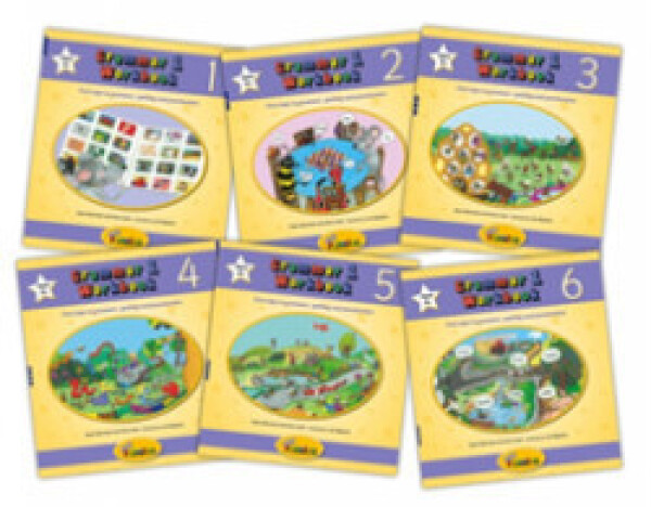 Grammar 1 Workbooks 1-6: In Precursive Letters (British English edition) - Sara Wernham