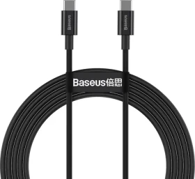 Baseus CATYS-C01 Kabel USB-C (M) - USB-C (M) 2 m černá / 100W (CATYS-C01)