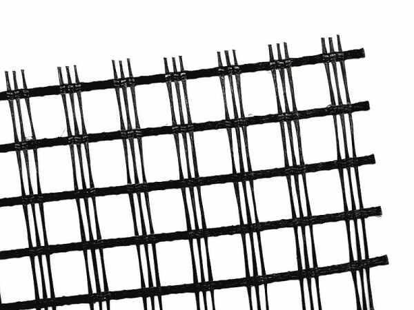 Měkká tkaná geomříž – Geogrid PES 80/30 - pevnost 80/30 kN/m - 5×50 m [250 m²]