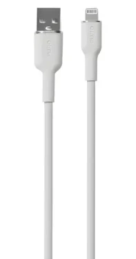 Puro Soft bílá / Datový kabel USB-A - Lightning / MFi / 12W / 1,5m (PUCAPLTICONWHI)
