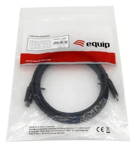Equip černá / Kabel USB-C - USB-C / USB 3.2 Gen 1 / PD 60W / 2 m (128347)